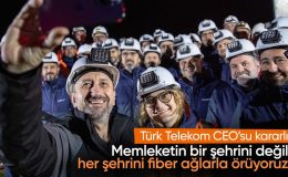 Türk Telekom CEO’su, çalışanlarıyla yeni yıla fiber dönüşüm için sahada girdi