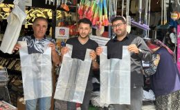 Ankara’da kurban eti taşımak için kullanılan poşetlerin sağlamlığını insan taşıyarak test etti