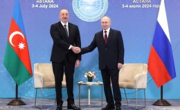Aliyev ve Putin, Astana’da görüştü