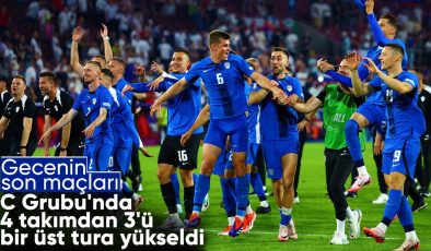 EURO 2024’te C Grubu’nda son maçlar oynandı: 4 takımdan 3’ü üst tura çıktı