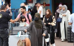 Trabzon Havalimanı’nda turizm yoğunluğu: Arap turistler gelmeye devam ediyor