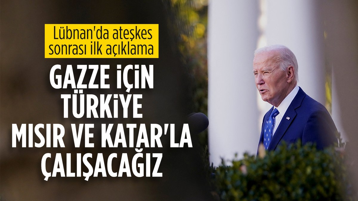 ABD Başkanı Joe Biden’dan İsrail – Lübnan ateşkesi açıklaması